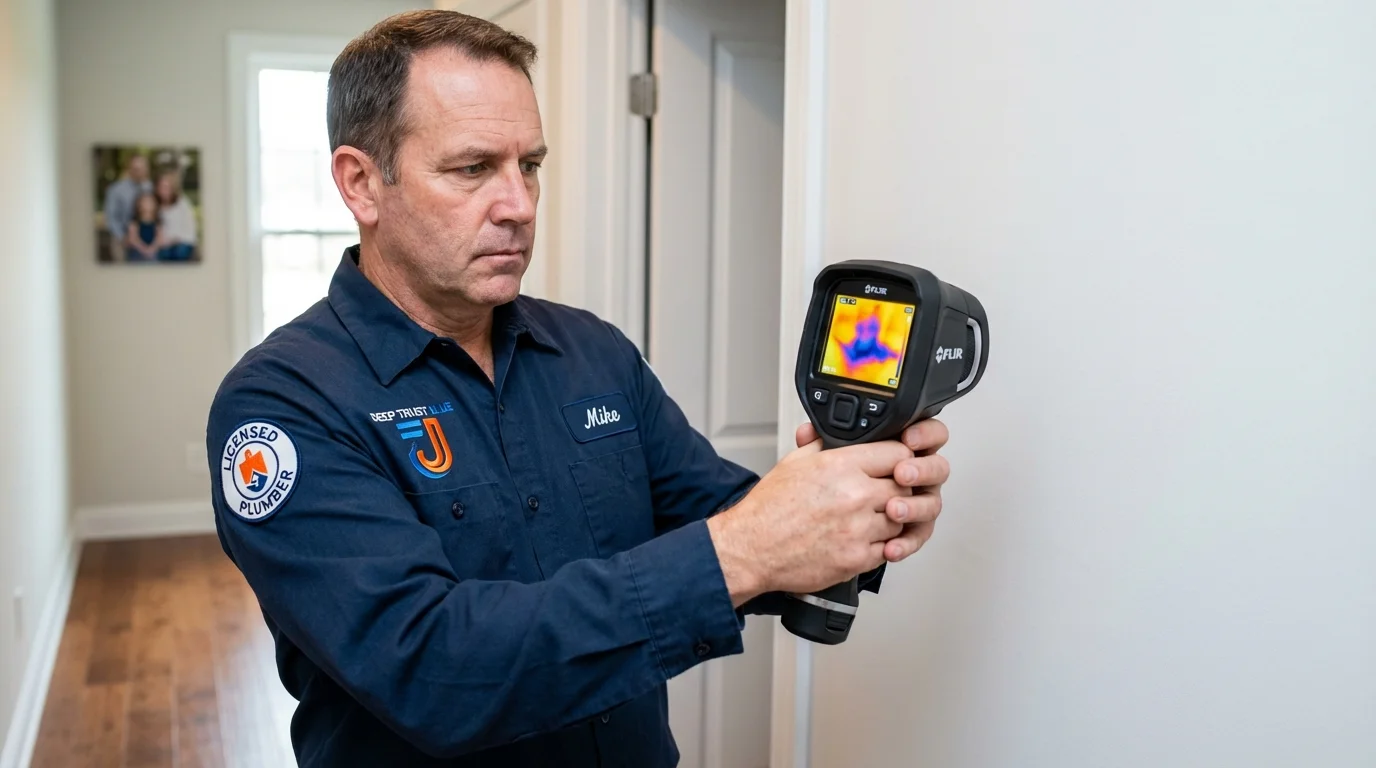 Thermal imaging leak detection by Johns Plumbing LLC in Fairchance